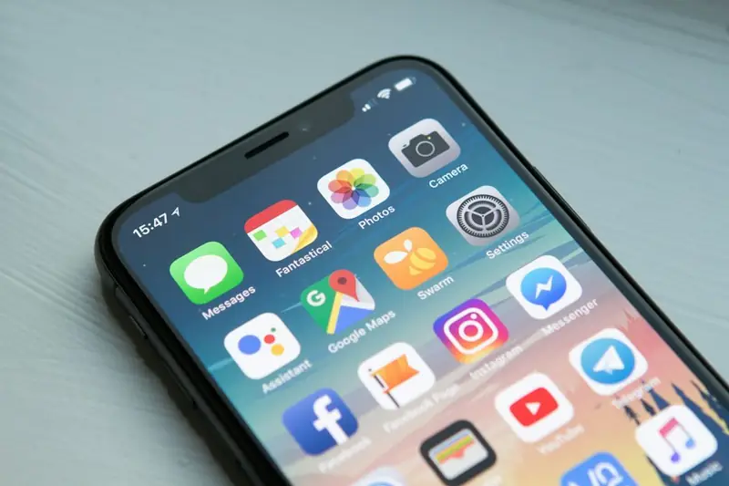 Smartphone with messaging apps