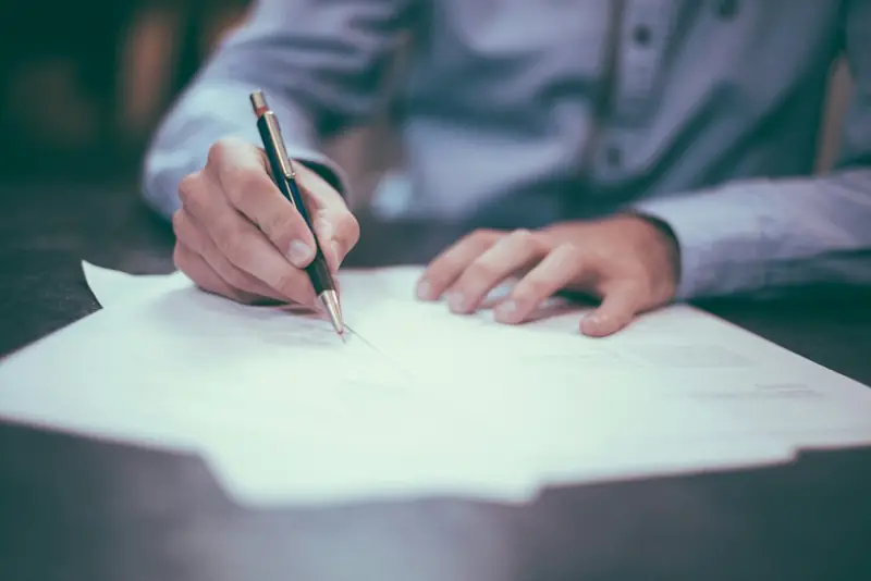 Signing a compliance document